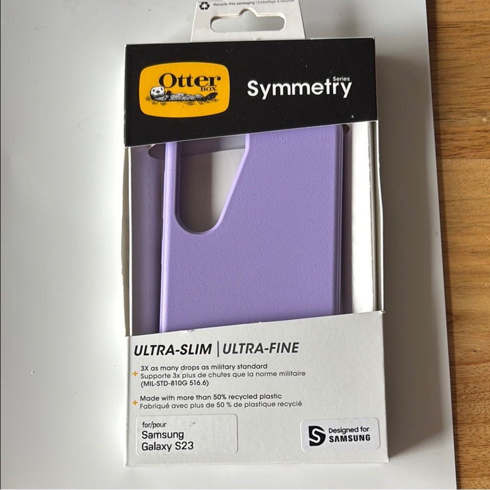 OtterBox Symmetry Purple Case for Samsung Galaxy S23